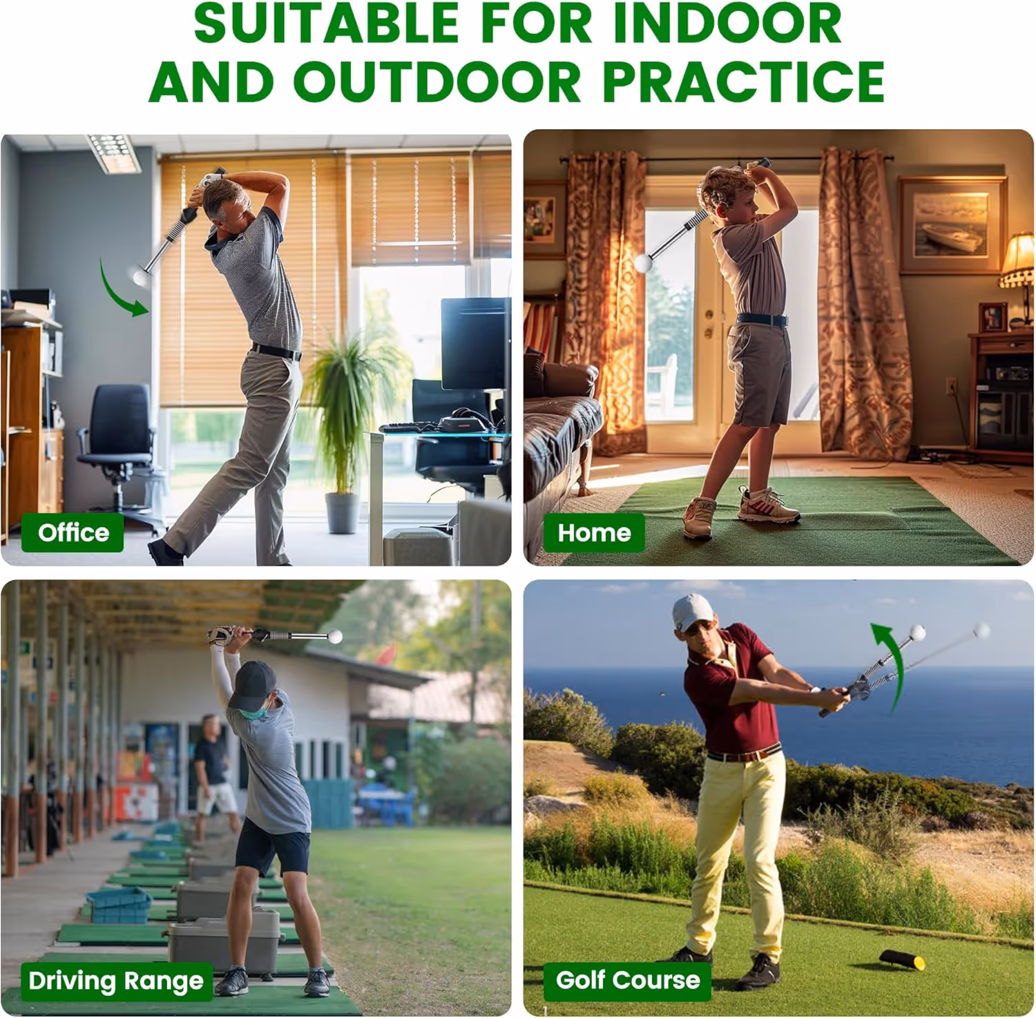 Retractable Golf Swing Training Aid — a symbol of practical innovation