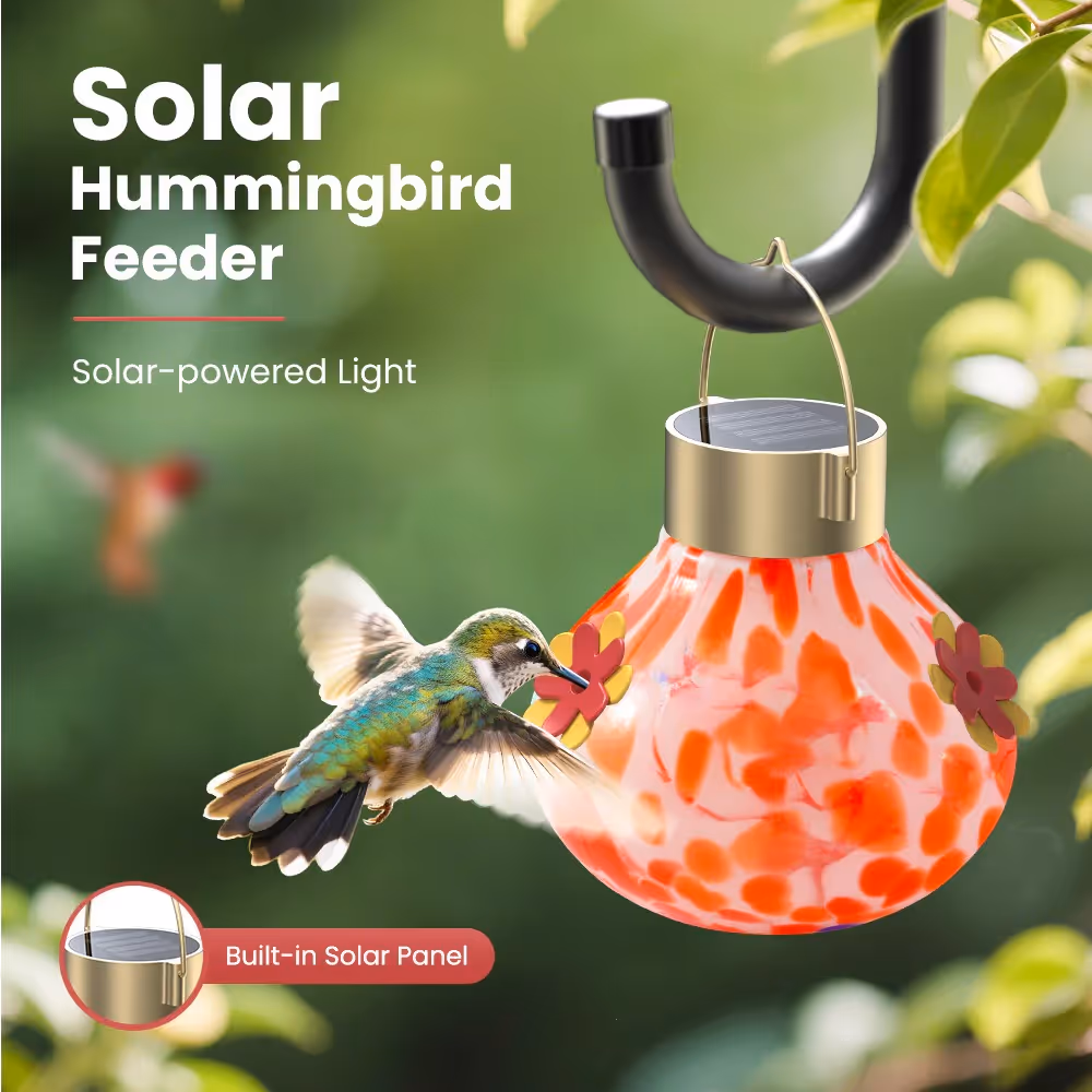 Solar Hummingbird Feeder &mdash; detail shot